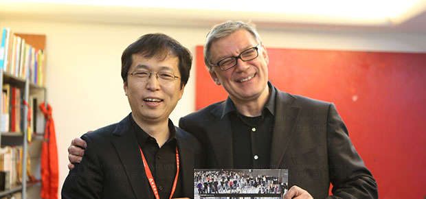 解建军与克努特.麦尔霍夫合影