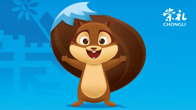 崇礼城市形象吉祥物设计图片素材