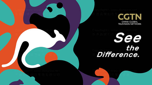 CGTN动物拼图系列广告设计图片素材