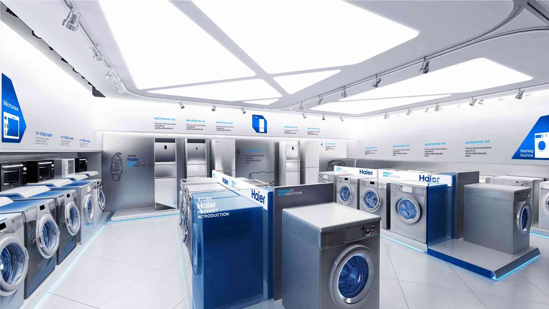 海尔Haier专卖店设计图片素材