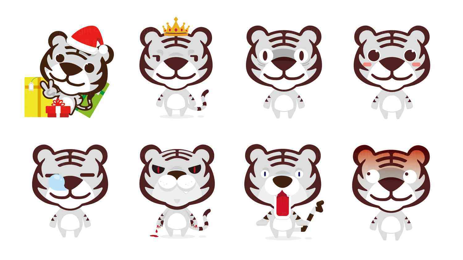 国美吉祥物主视觉设计图片素材