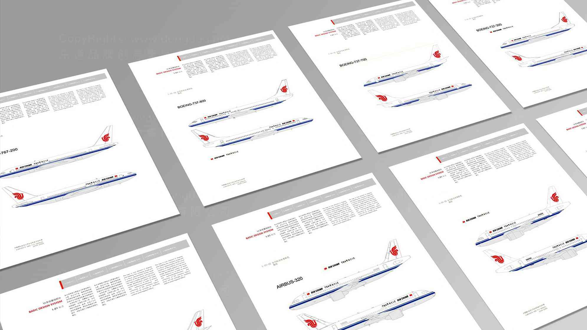 中国国航航空公司vi设计图片素材_